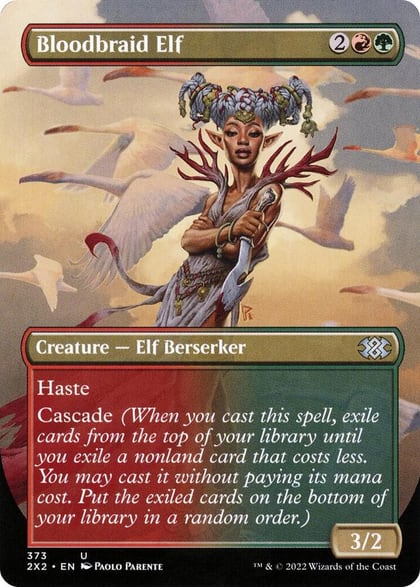 Bloodbraid Elf (Borderless), Double Masters 2022 373