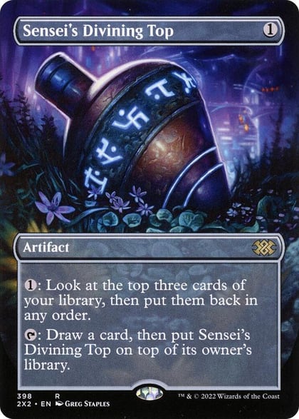 Sensei's Divining Top (Borderless), Double Masters 2022 398