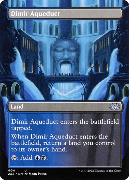 Dimir Aqueduct (Borderless), Double Masters 2022 404
