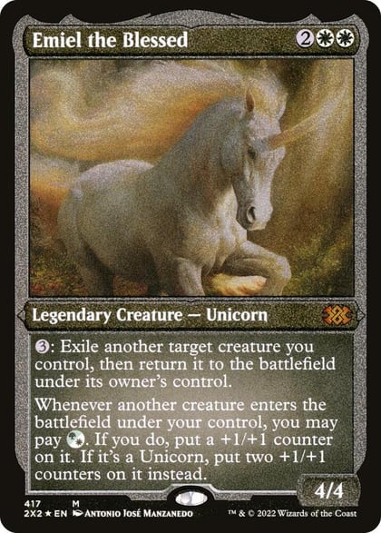Emiel the Blessed (Foil Etched), Double Masters 2022 417