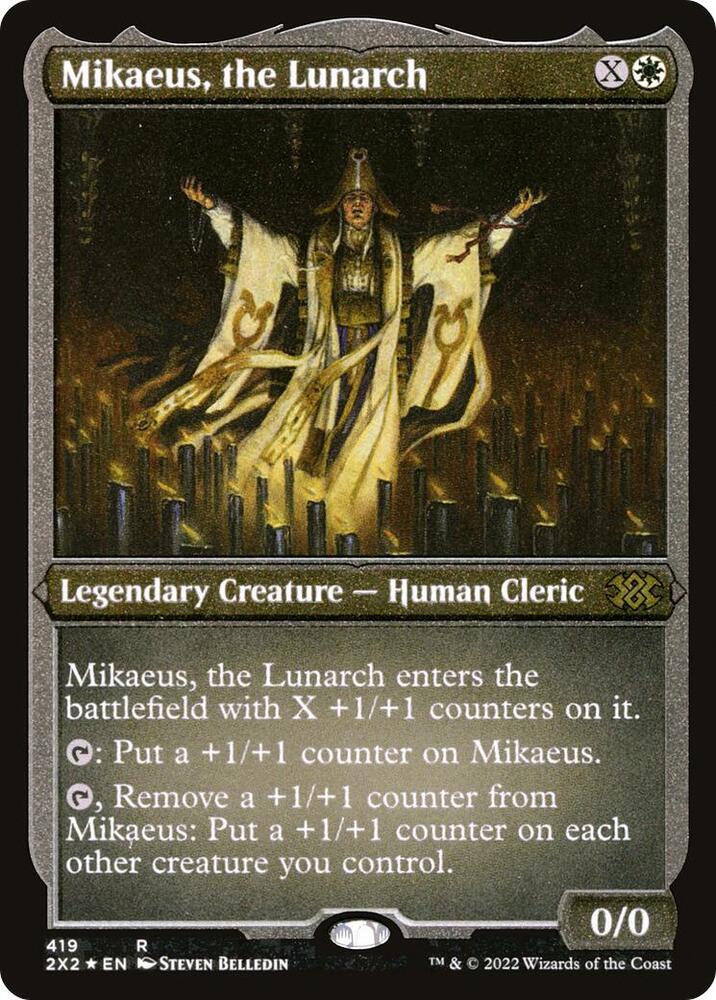 Mikaeus, the Lunarch (Foil Etched), Double Masters 2022 419