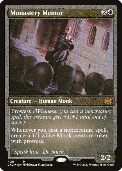 Monastery Mentor (Foil Etched), Double Masters 2022 420