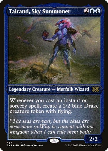 Talrand, Sky Summoner (Foil Etched), Double Masters 2022 434