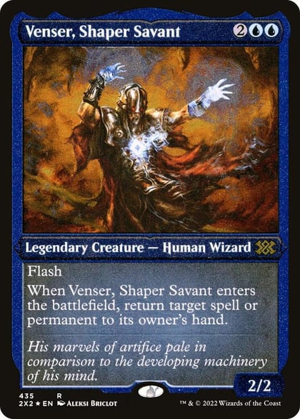 Venser, Shaper Savant (Foil Etched), Double Masters 2022 435