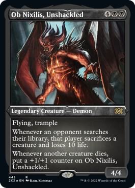 Ob Nixilis, Unshackled (Foil Etched), Double Masters 2022 442
