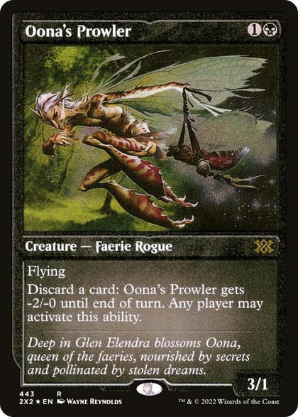 Oona's Prowler (Foil Etched), Double Masters 2022 443
