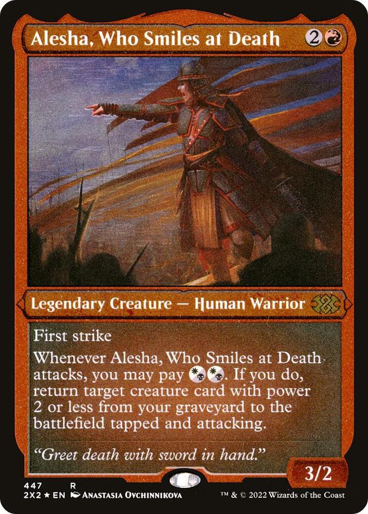 Alesha, Who Smiles at Death (Foil Etched), Double Masters 2022 447