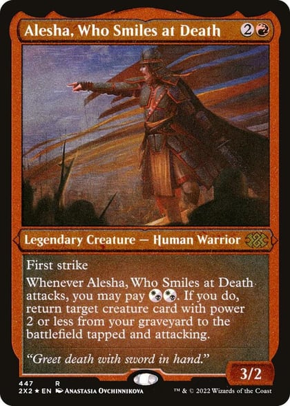 Alesha, Who Smiles at Death (Foil Etched), Double Masters 2022 447