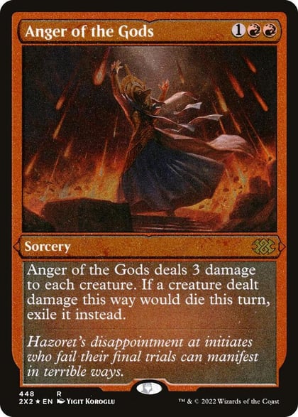 Anger of the Gods (Foil Etched), Double Masters 2022 448