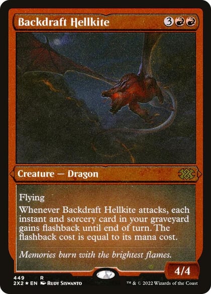 Backdraft Hellkite (Foil Etched), Double Masters 2022 449