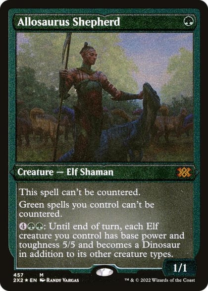 Allosaurus Shepherd (Foil Etched), Double Masters 2022 457