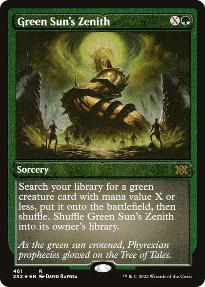 Green Sun's Zenith (Foil Etched), Double Masters 2022 461