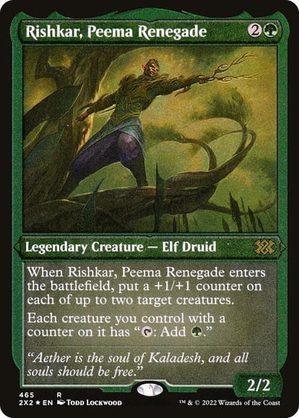 Rishkar, Peema Renegade (Foil Etched), Double Masters 2022 465