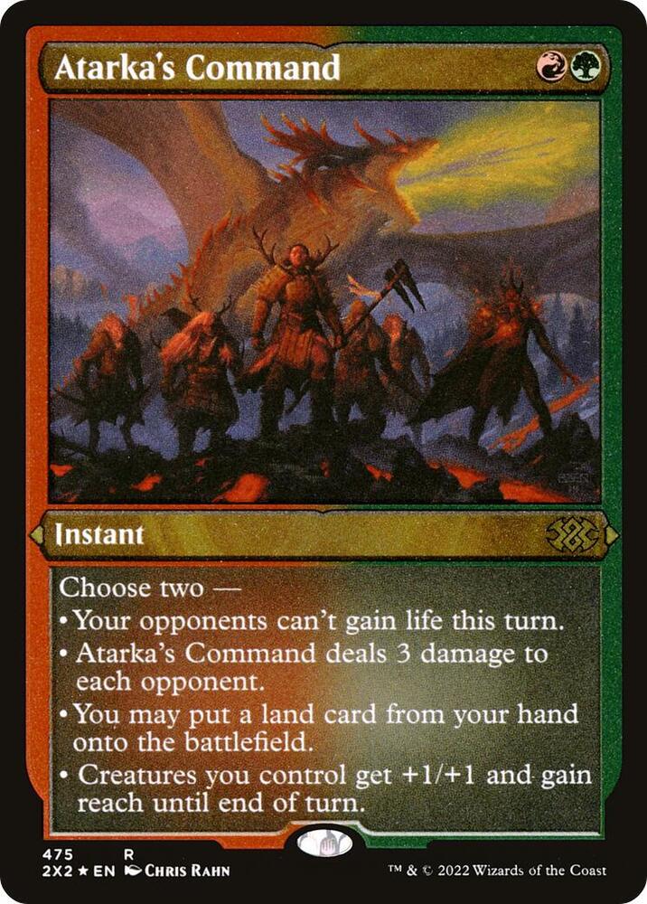 Atarka's Command (Foil Etched), Double Masters 2022 475