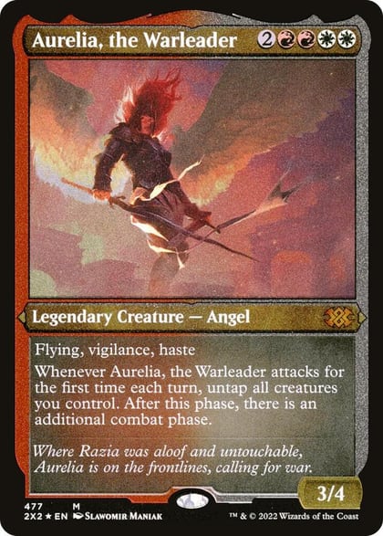 Aurelia, the Warleader (Foil Etched), Double Masters 2022 477