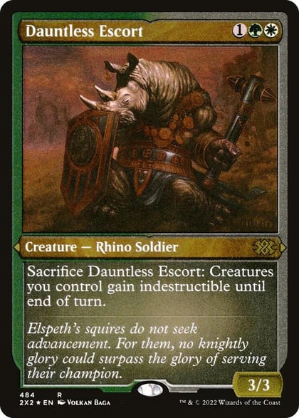 Dauntless Escort (Foil Etched), Double Masters 2022 484
