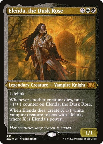 Elenda, the Dusk Rose (Foil Etched), Double Masters 2022 491