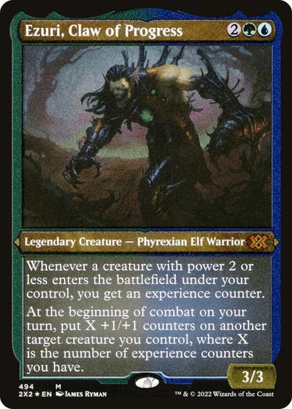 Ezuri, Claw of Progress (Foil Etched), Double Masters 2022 494