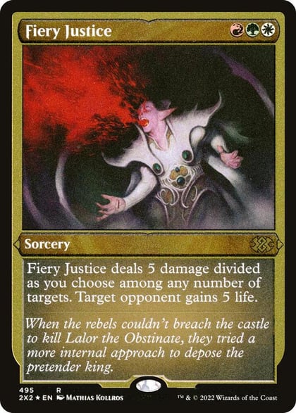 Fiery Justice (Foil Etched), Double Masters 2022 495