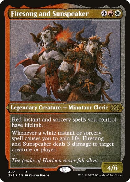 Firesong and Sunspeaker (Foil Etched), Double Masters 2022 497