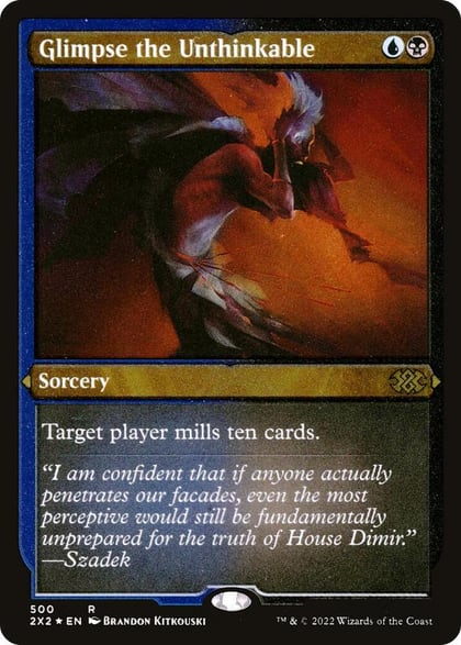 Glimpse the Unthinkable (Foil Etched), Double Masters 2022 500