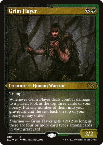 Grim Flayer (Foil Etched), Double Masters 2022 502