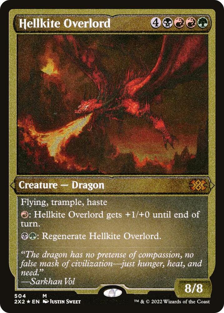 Hellkite Overlord (Foil Etched), Double Masters 2022 504