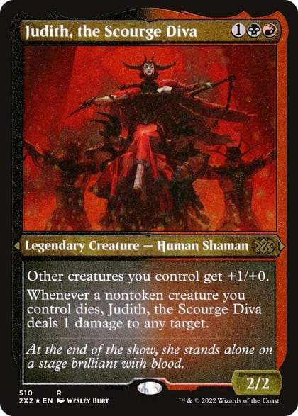 Judith, the Scourge Diva (Foil Etched), Double Masters 2022 510