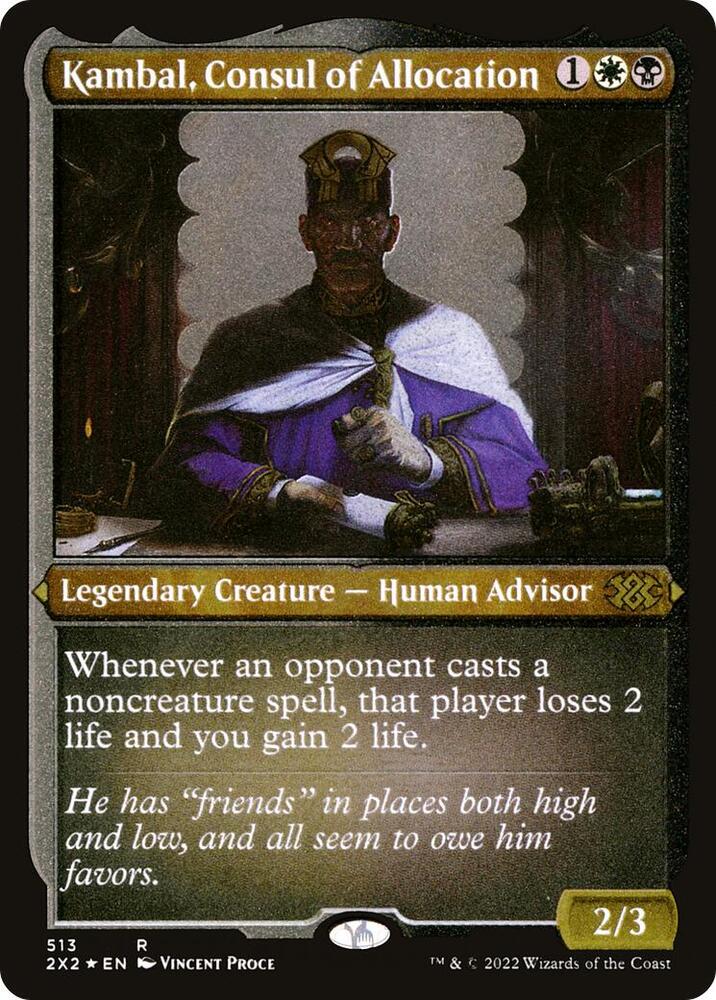 Kambal, Consul of Allocation (Foil Etched), Double Masters 2022 513