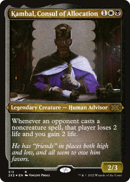 Kambal, Consul of Allocation (Foil Etched), Double Masters 2022 513
