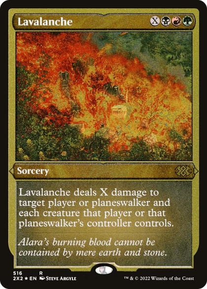 Lavalanche (Foil Etched), Double Masters 2022 516
