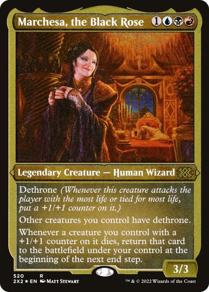 Marchesa, the Black Rose (Foil Etched), Double Masters 2022 520