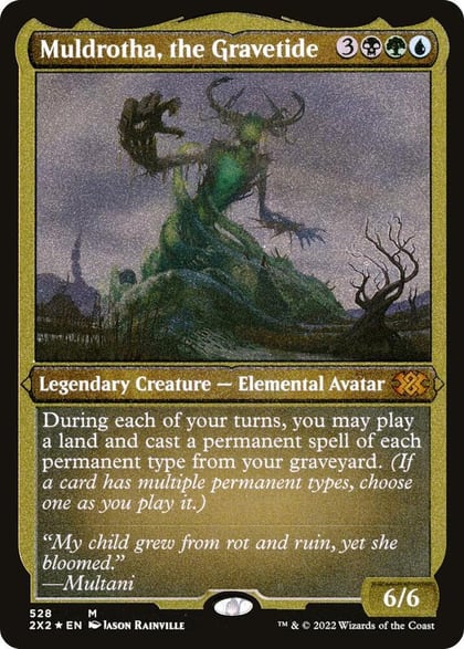 Muldrotha, the Gravetide (Foil Etched), Double Masters 2022 528