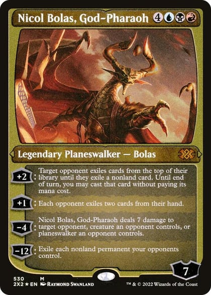 Nicol Bolas, God-Pharaoh (Foil Etched), Double Masters 2022 530