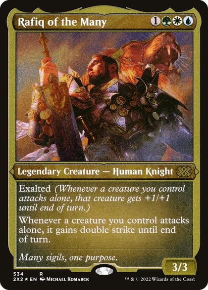 Rafiq of the Many (Foil Etched), Double Masters 2022 534