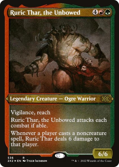 Ruric Thar, the Unbowed (Foil Etched), Double Masters 2022 536