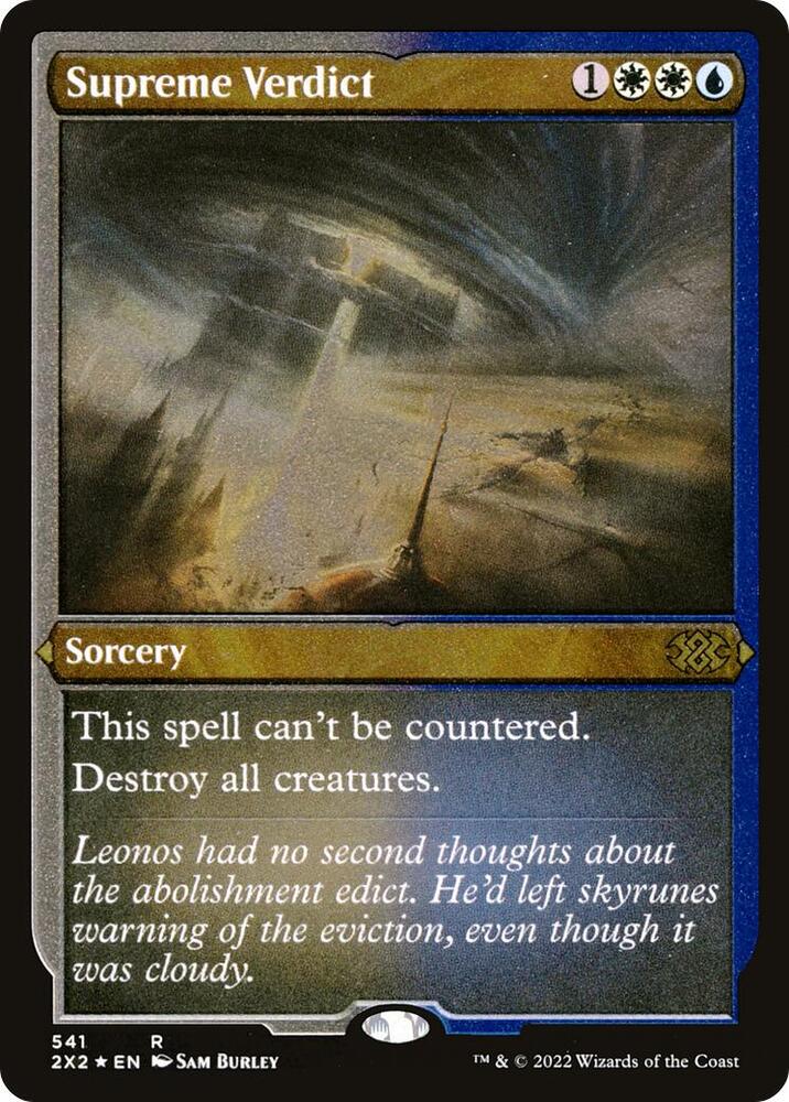 Supreme Verdict (Foil Etched), Double Masters 2022 541