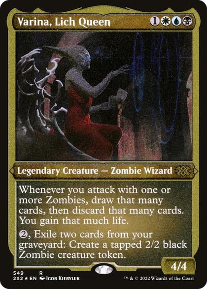 Varina, Lich Queen (Foil Etched), Double Masters 2022 549