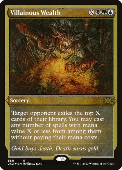 Villainous Wealth (Foil Etched), Double Masters 2022 550
