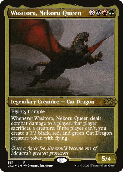 Wasitora, Nekoru Queen (Foil Etched), Double Masters 2022 551