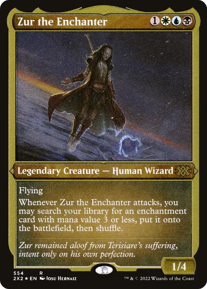 Zur the Enchanter (Foil Etched), Double Masters 2022 554