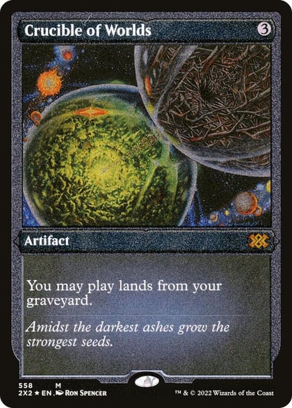 Crucible of Worlds (Foil Etched), Double Masters 2022 558