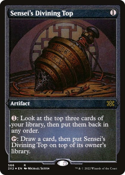 Sensei's Divining Top (Foil Etched), Double Masters 2022 566