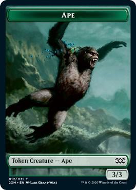 Ape // Golem Double-Sided Token, Double Masters 12 // 23