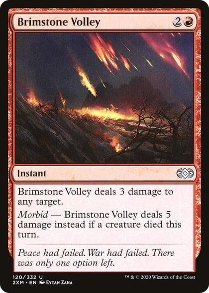 Brimstone Volley, Double Masters 120