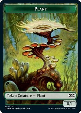 Plant // Treasure Double-Sided Token, Double Masters 16 // 27