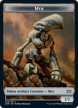 Myr (024) // Thopter (026) Double-Sided Token, Double Masters 24 // 26