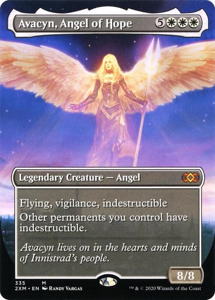 Avacyn, Angel of Hope (Borderless), Double Masters 335