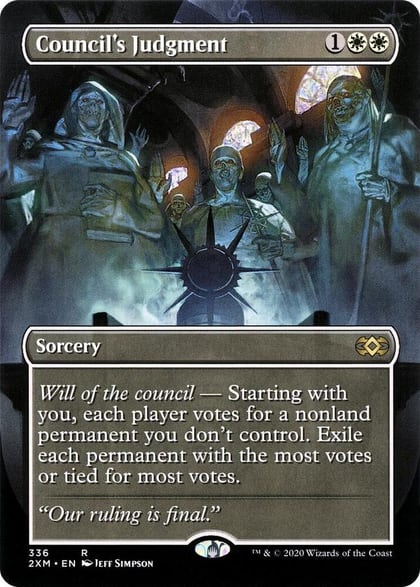 Council's Judgment (Borderless), Double Masters 336