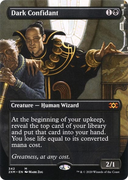 Dark Confidant (Borderless), Double Masters 342